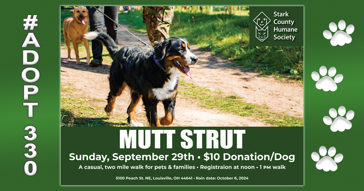 Image of Stark County Humane Society 2024 Mutt Strut invitation